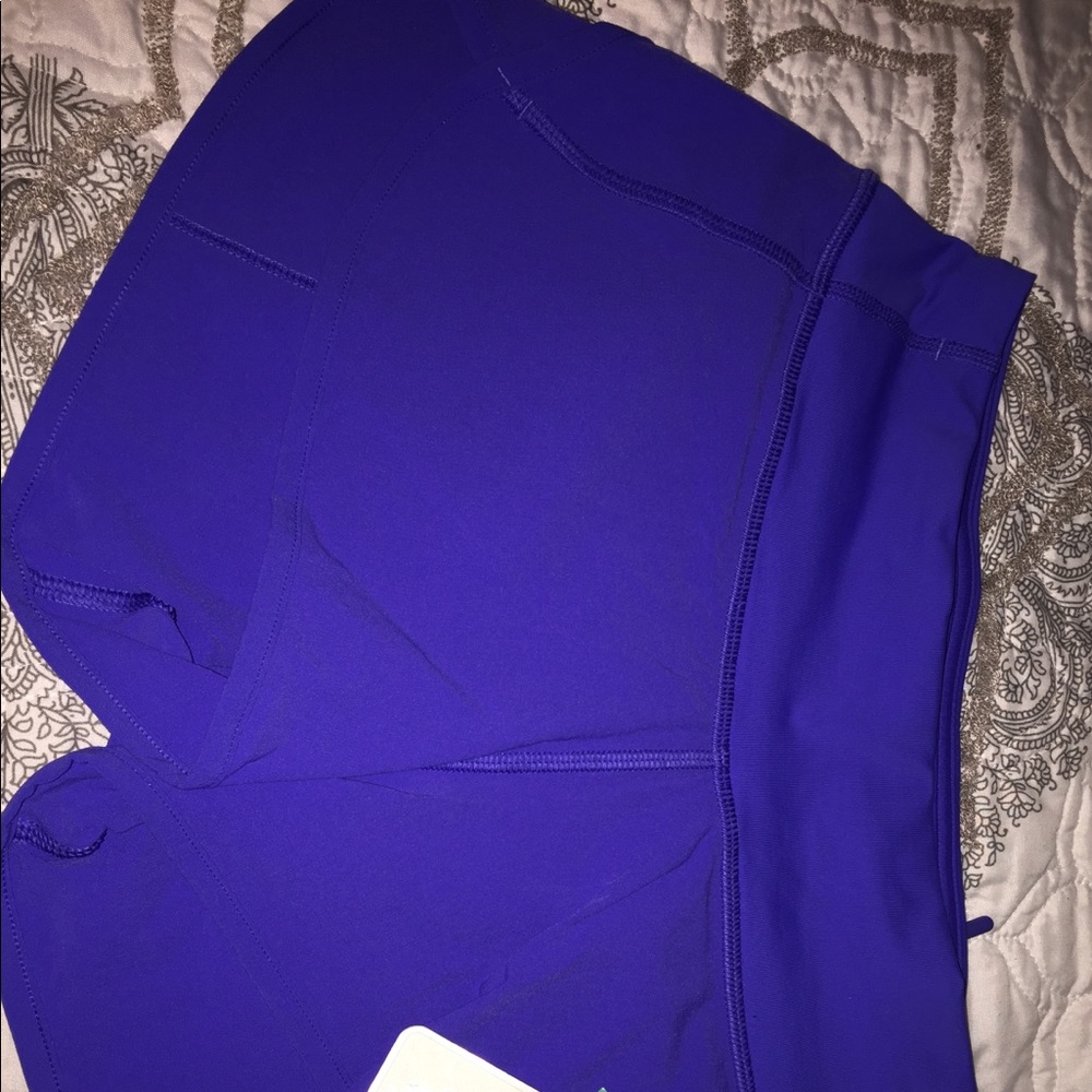 NWT Blazer Blue lululemon speed shorts Sz 2
